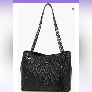 Luisa Diamond Leather Tote
VALENTINO BY MARIO VALENTINO Black